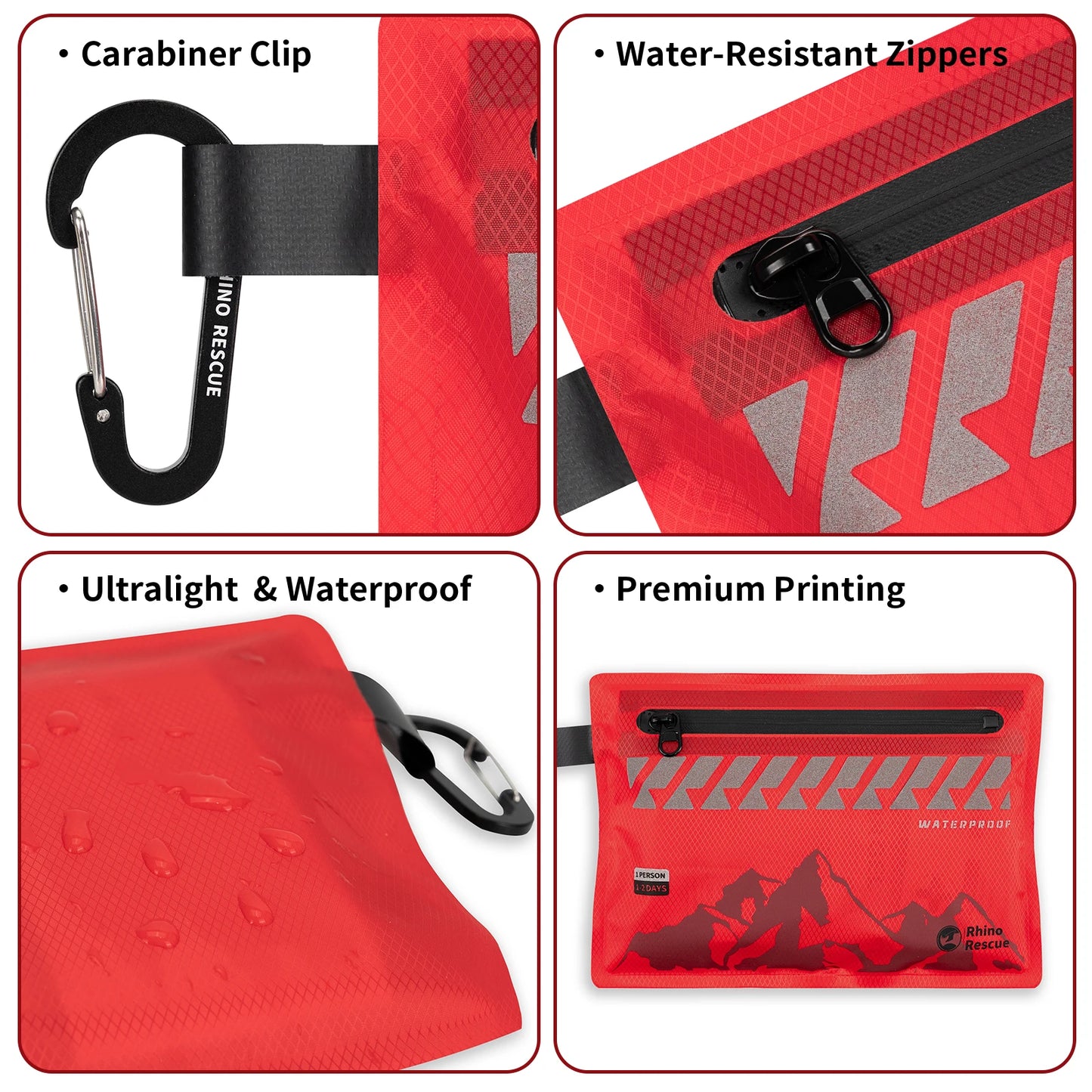 First Aid Kit – Compact Waterproof Emergency Medical Pack (107 Pieces)